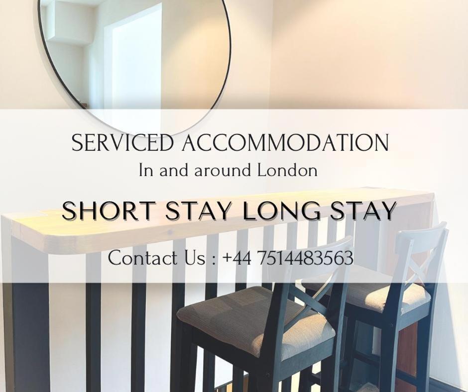 Heathrow/Ashford Hospital/Twickenham Short Stay Apartment Stanwell Esterno foto